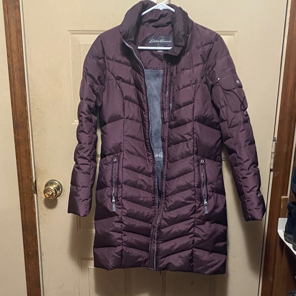 Eddie Bauer Women's Dark Purple Puffer Jacket